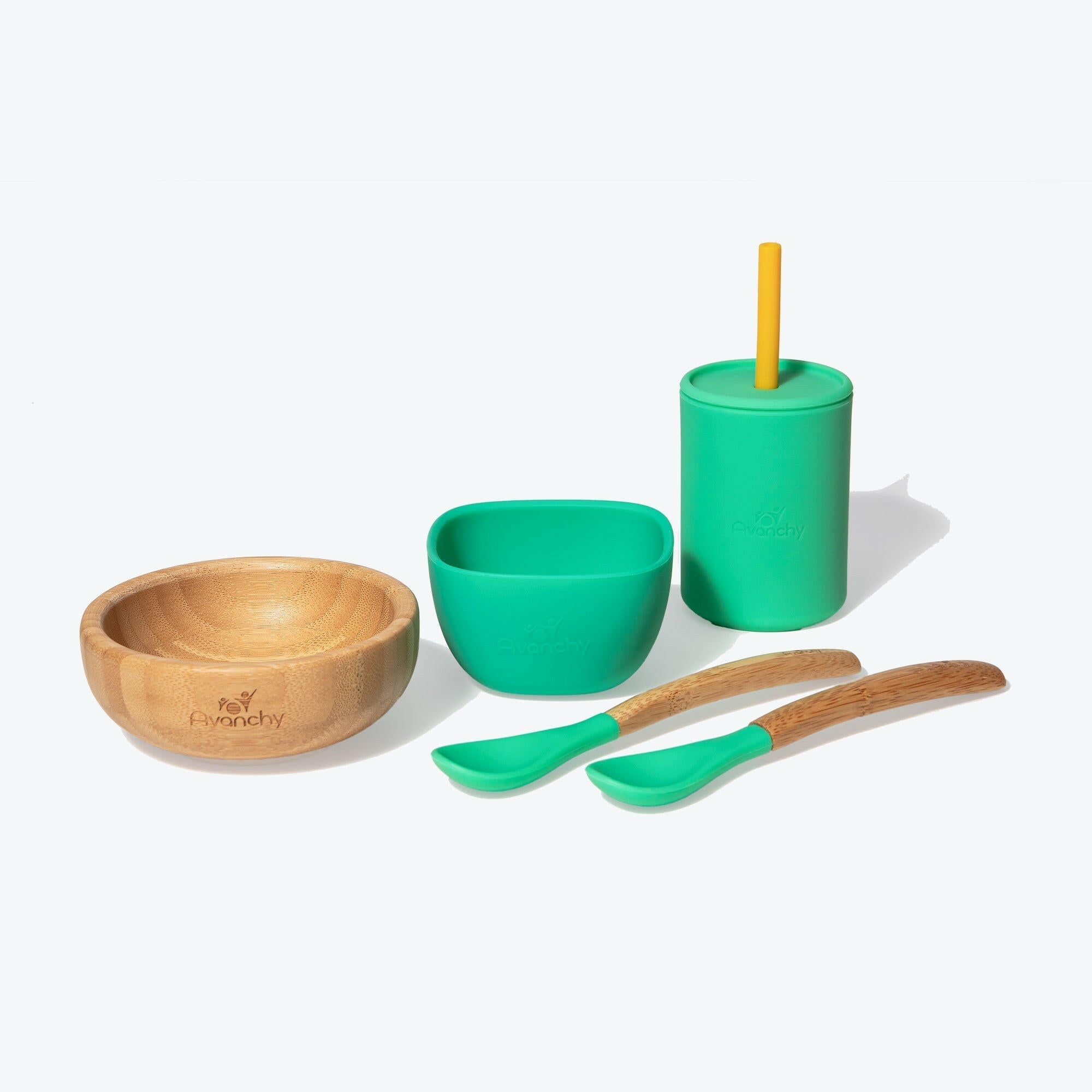 5 oz. Avanchy La Petite Family Set Baby Feeding Avanchy Sustainable Baby Dishware