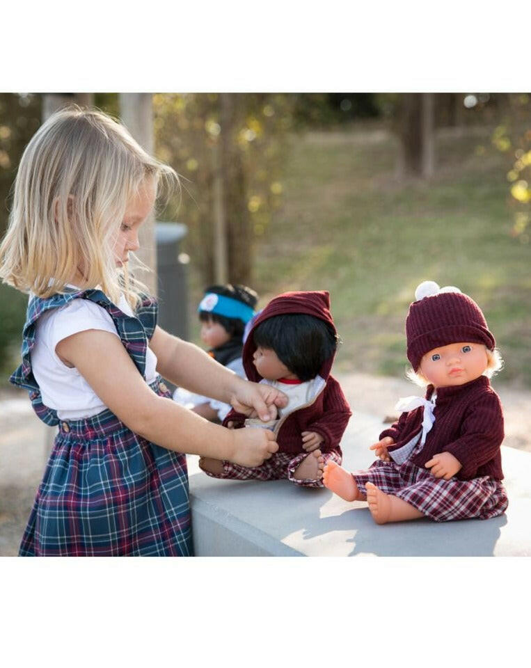 Baby Doll Cold Weather Dress set 15" Doll Clothing Miniland