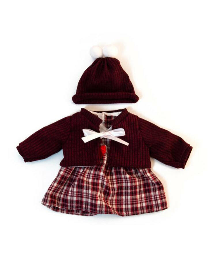 Baby Doll Cold Weather Dress set 15" Doll Clothing Miniland