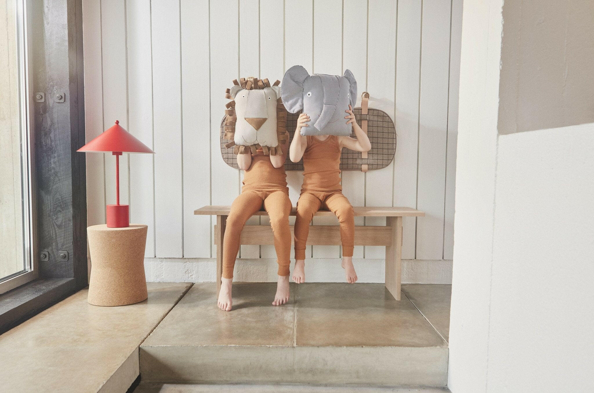 Lobo Lion Denim Cushion OYOY