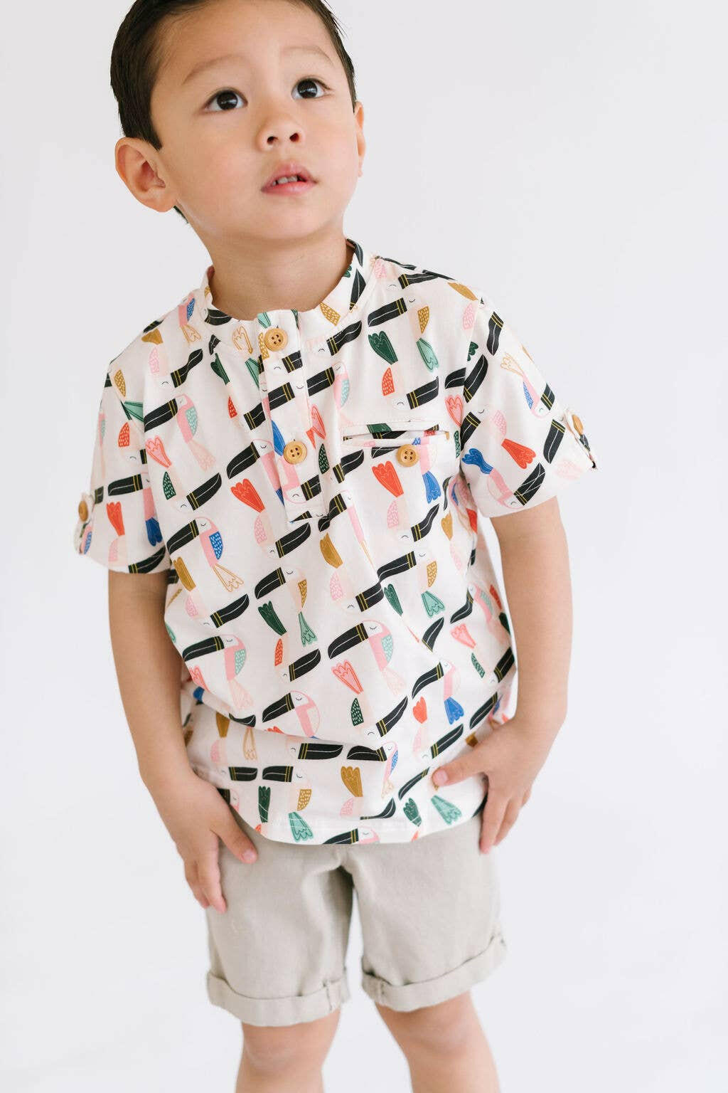 Alex Tee in Toucan Play shirts Ollie Jay