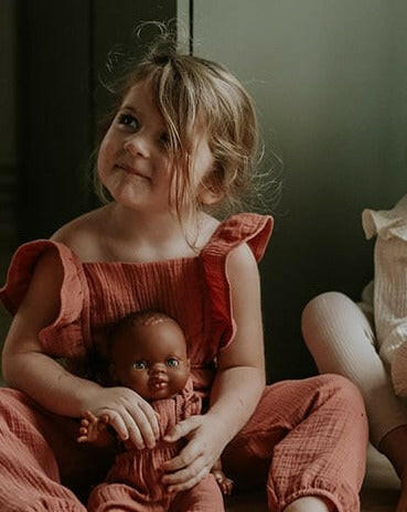 Minikane Doll & Me Outfits - Maya Jumper Marsala Doll Clothing Minikane