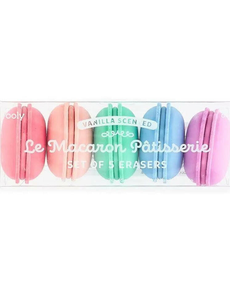 Le Macaron Patisserie Scented Eraser - Set of 5 Art Supplies OOLY - Art & School Supplies