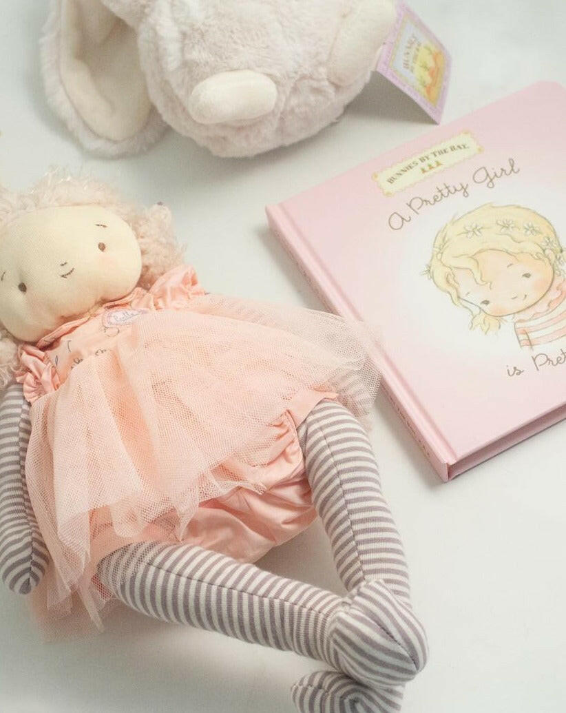 A Pretty Girl Board Book - Blonde Hair Children's Book Bunnies by the Bay
