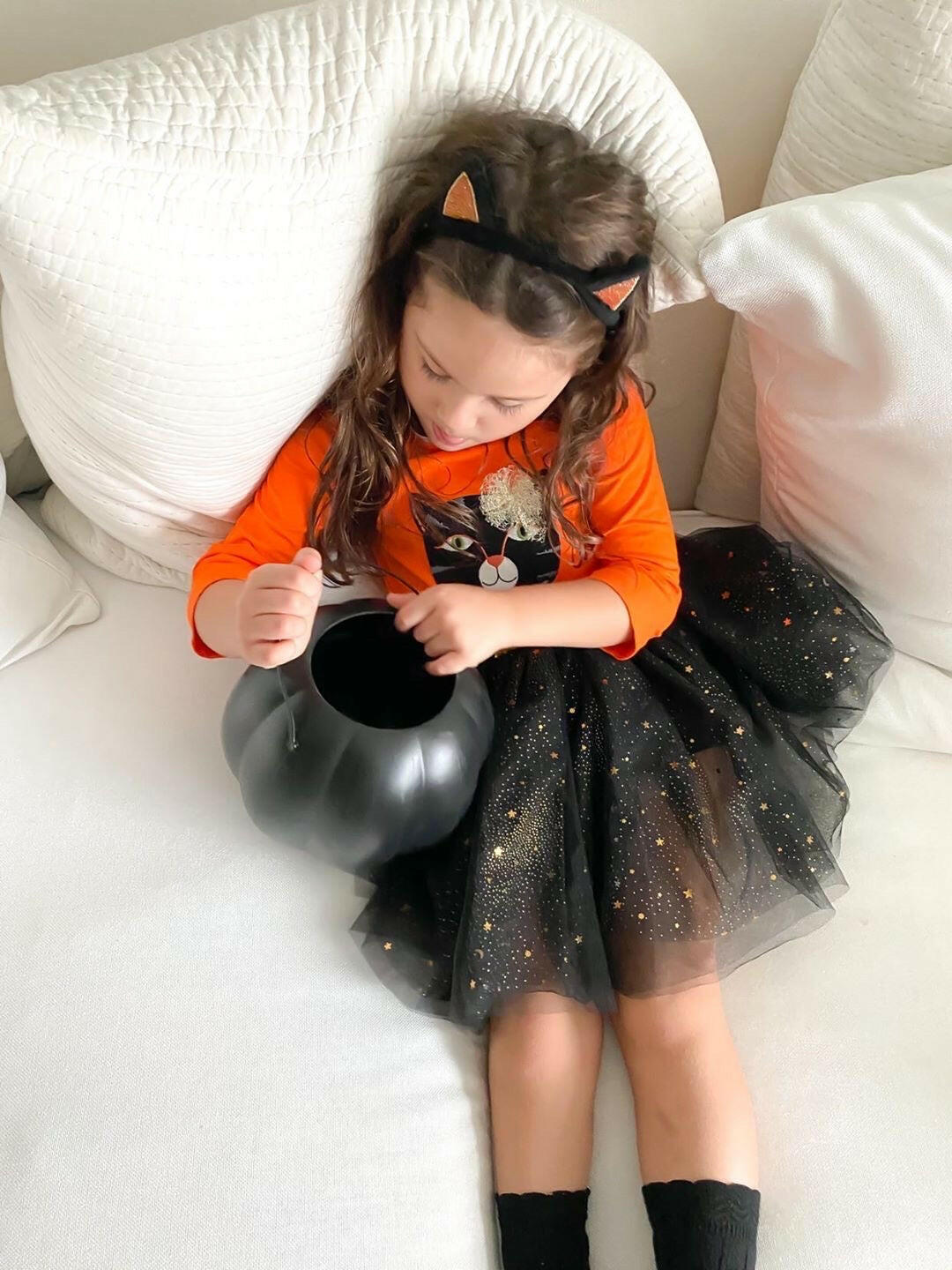 Purrfect Halloween Cat 3 pc Tutu Set Clothes MON AMI