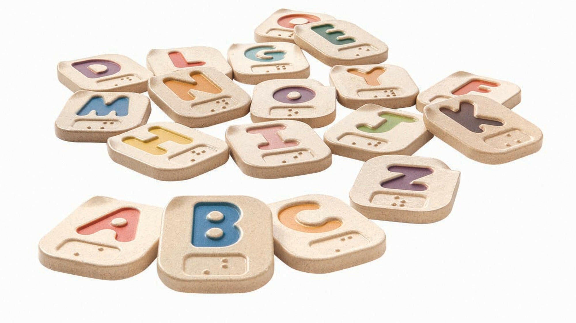 Braille Alphabet A-Z Kids Toys PlanToys