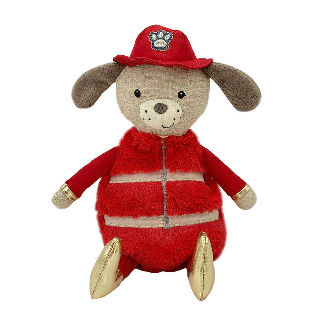 Fire Dog Cuddle Bud Warm-Up Plush Toy Stuffed Toy MON AMI