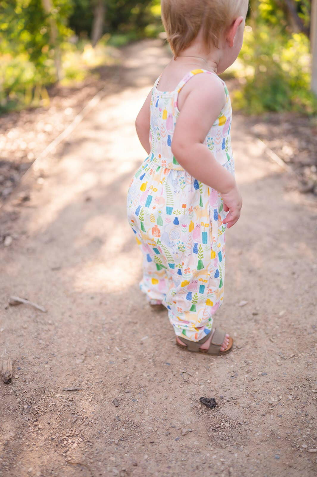 Camila Romper in Kitty Cats romper Ollie Jay