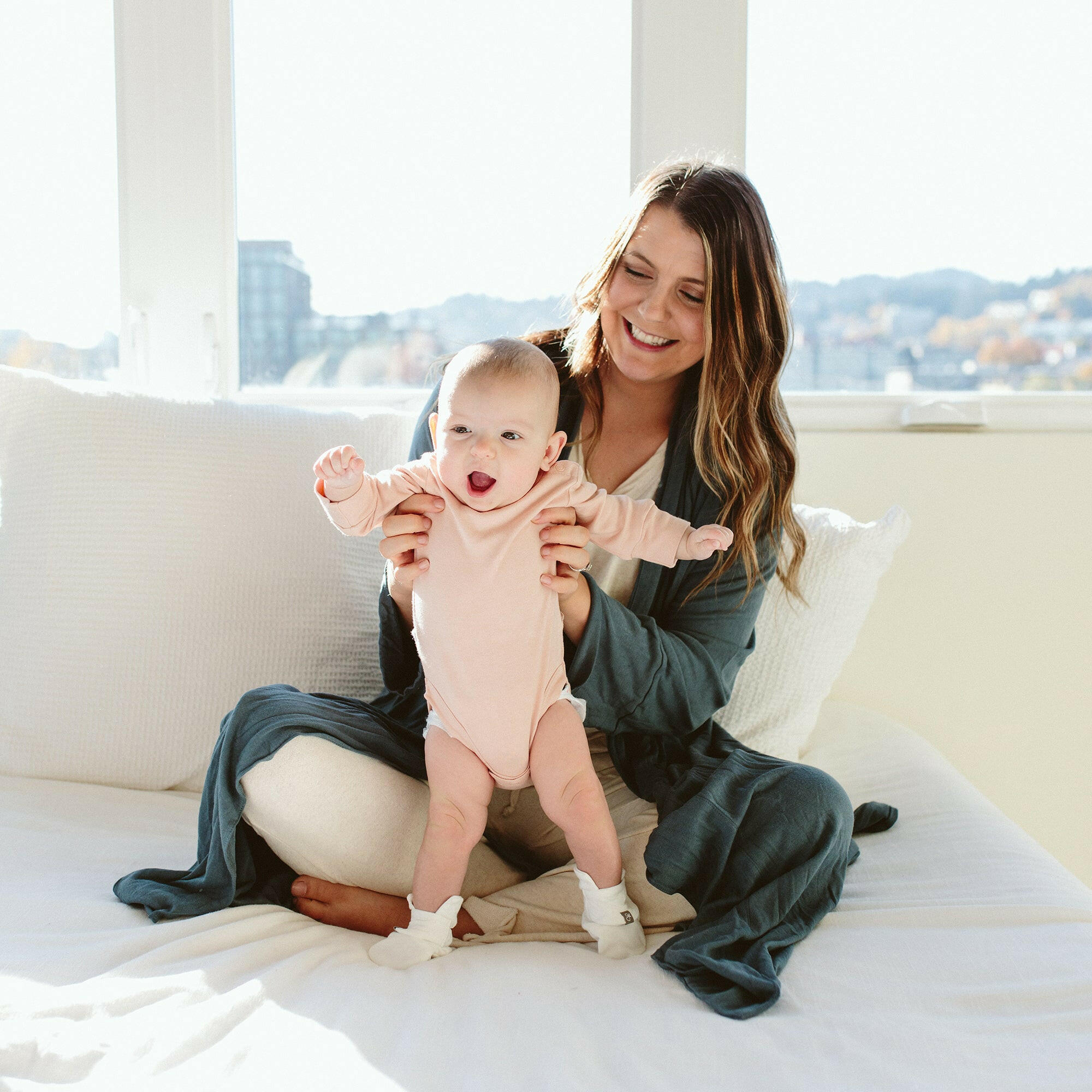 LONG-SLEEVE BODYSUIT | ROSE bodysuit goumikids