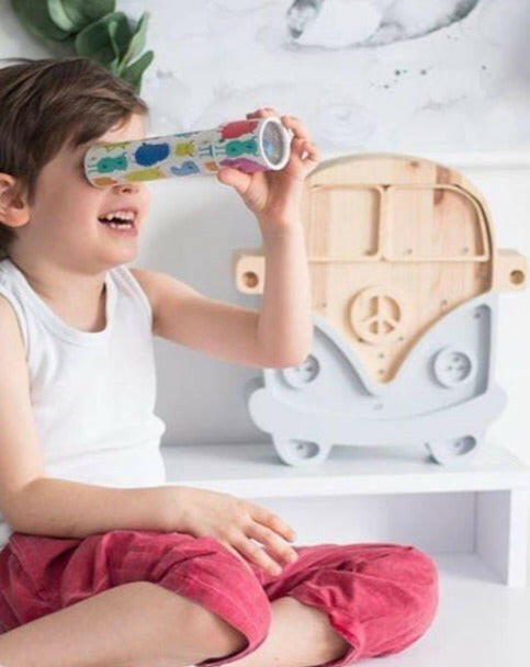 Camper Van Lamp - Wood Grey Lighting Little Lights