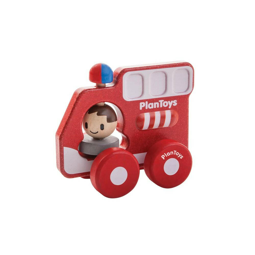 Fire Truck Wooden Car PlanToys