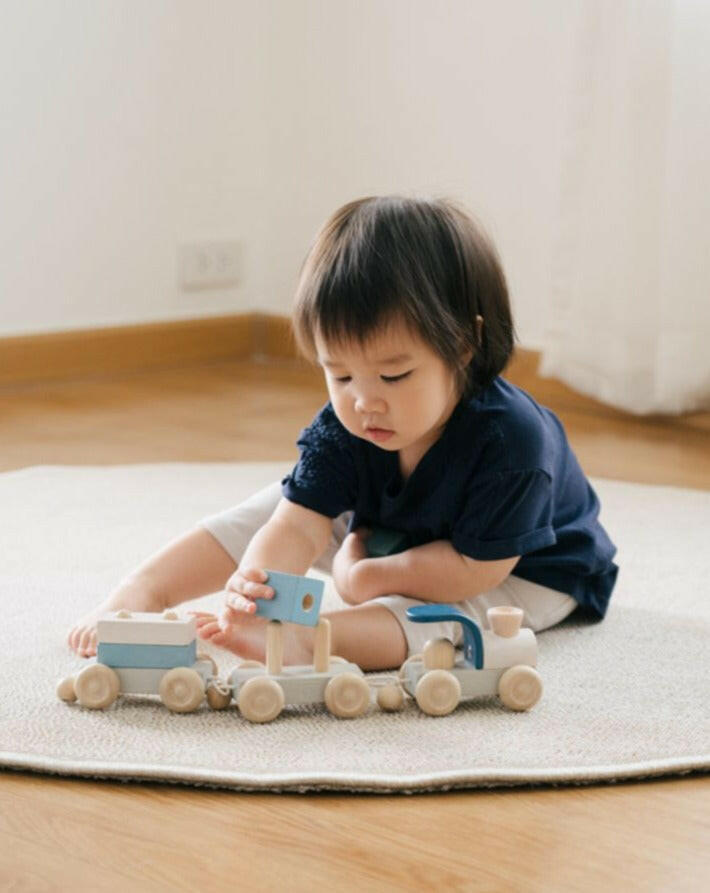 Stacking Train Trio - Orchard  PlanToys