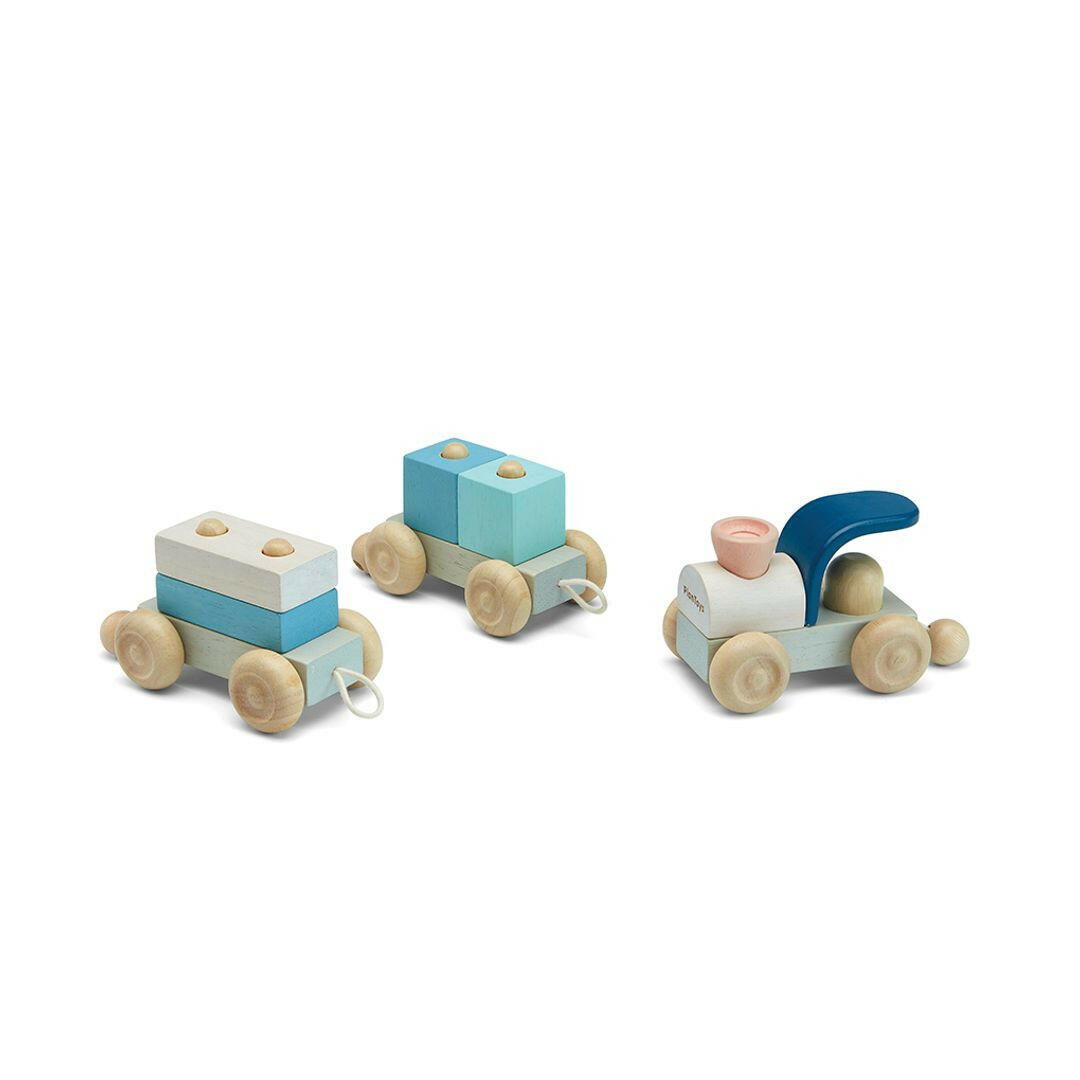 Stacking Train Trio - Orchard  PlanToys