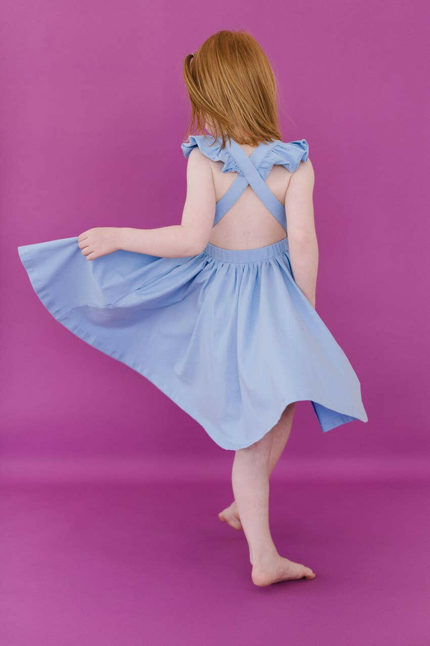 Rosita Dress in Baby Blue Ollie Jay