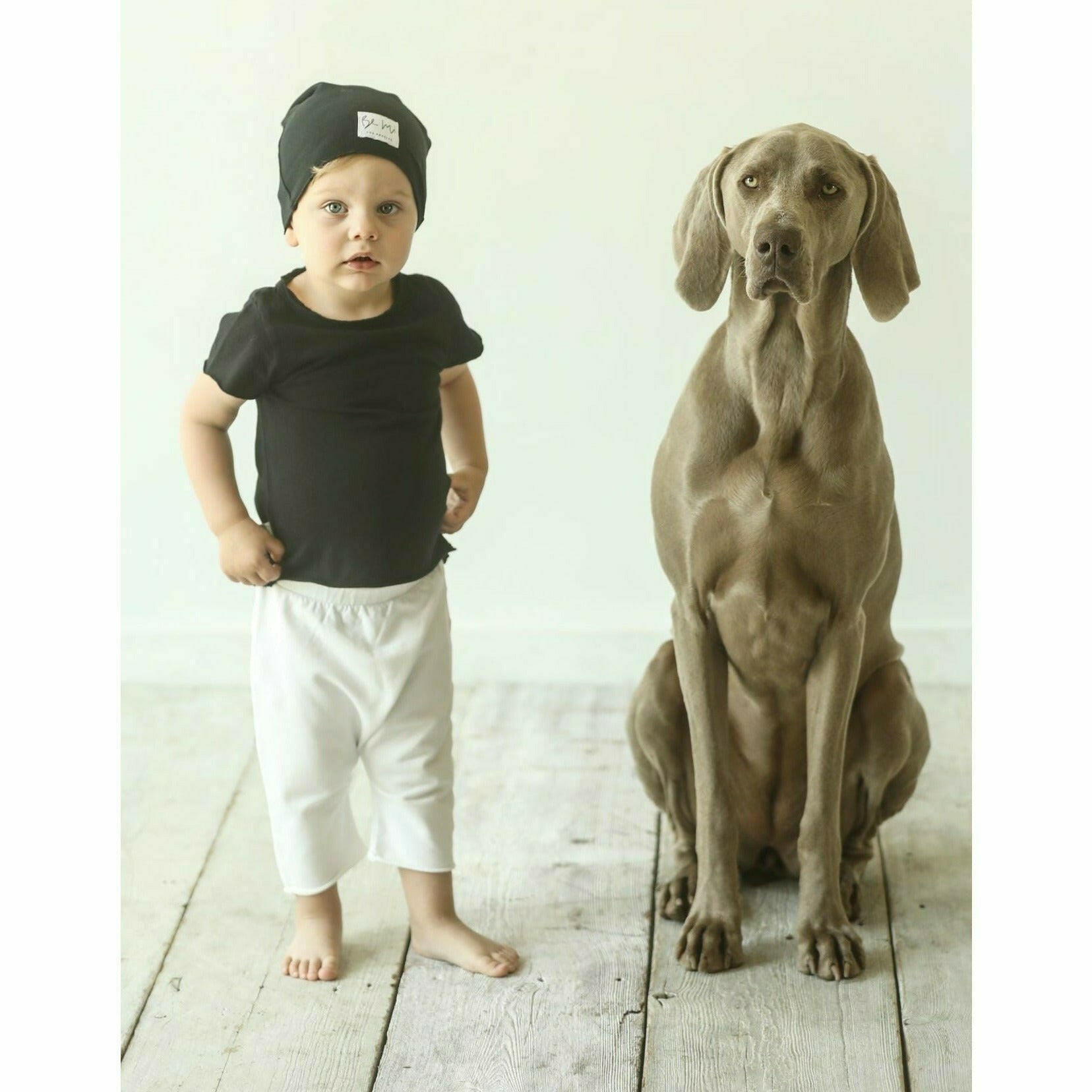 Asher Baby Tee Black Tees Be Mi Los Angeles