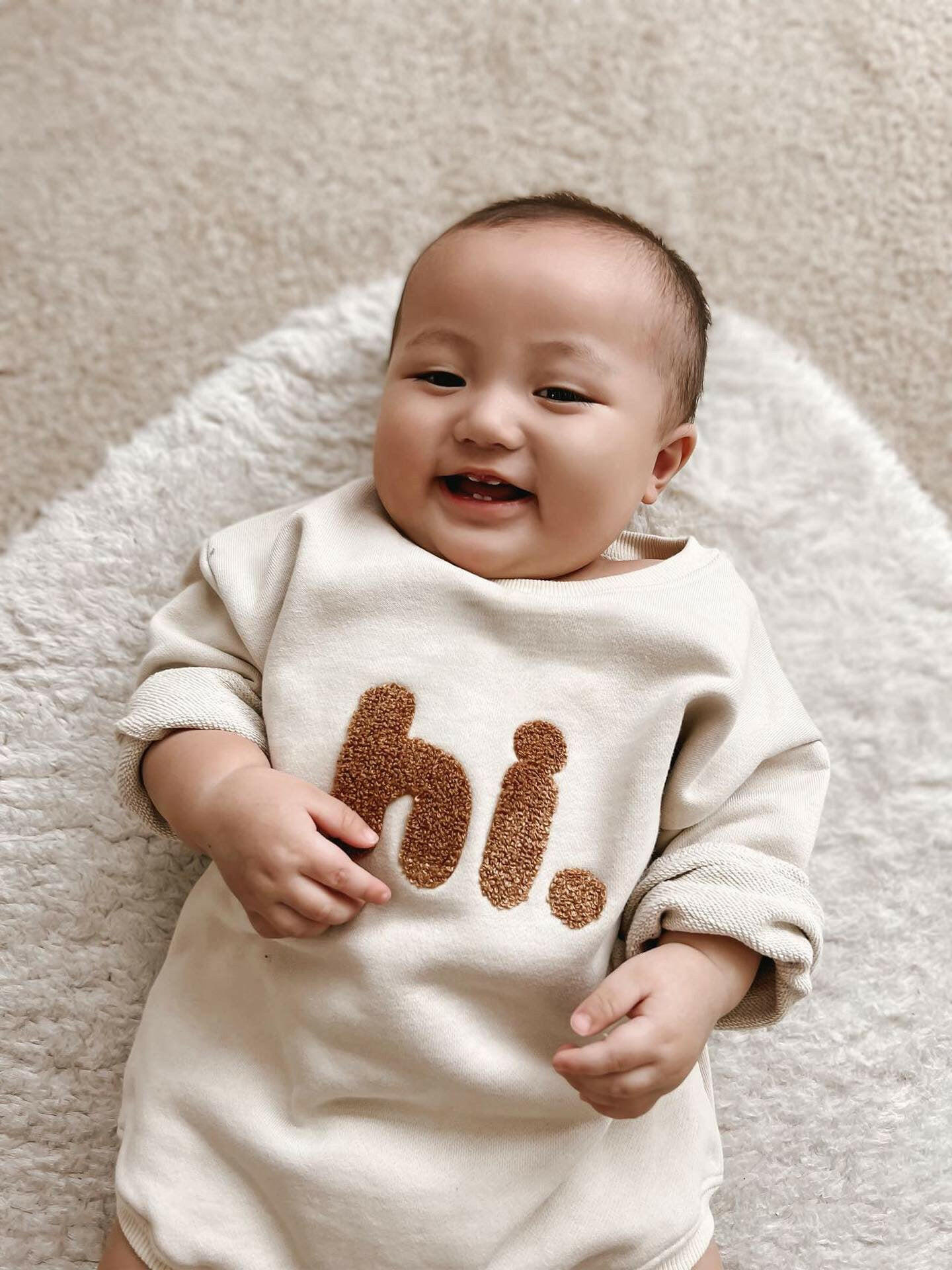 "hi." Bubble Romper 18-24 Months Luna + Luca