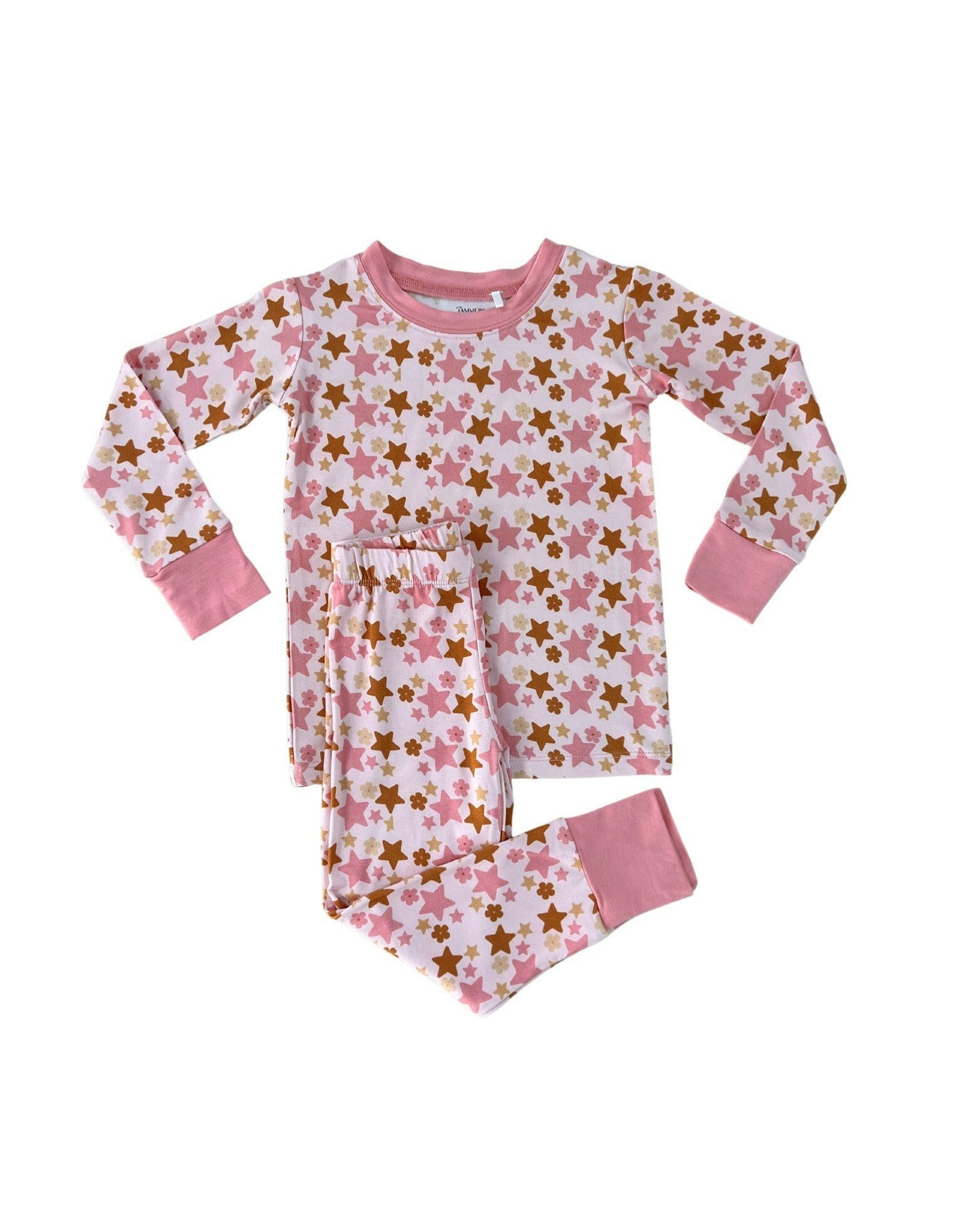 Pink Star Two Piece Set Baby & Toddler Sleepwear In my Jammers