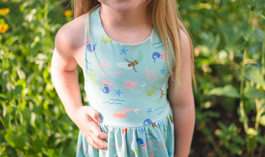 Sofia Dress in Mermaid Ollie Jay
