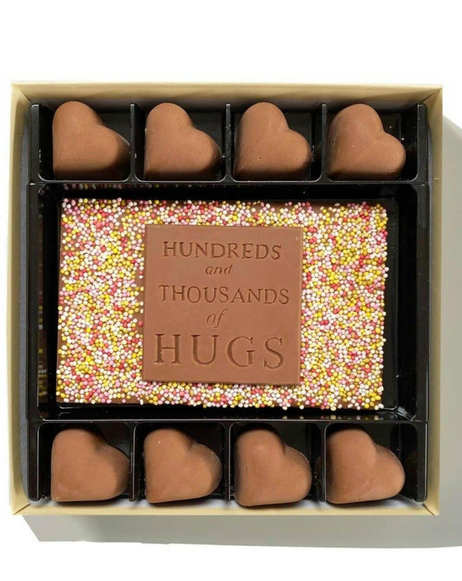 Chocolate Hundreds And Thousands Of Hugs Valentines Choc on Choc