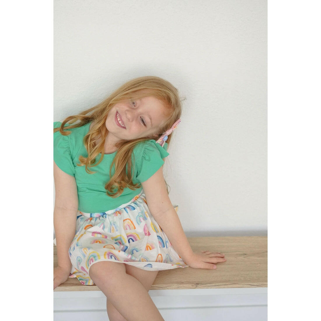 Flutter Tee in Sea Green Ollie Jay