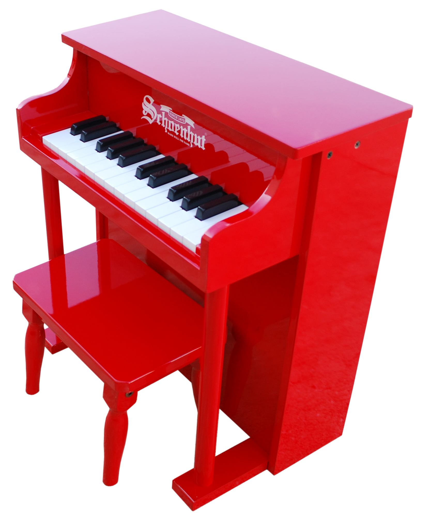 Traditional Spinet Piano 25-Key Musical Toys Schoenhut Red