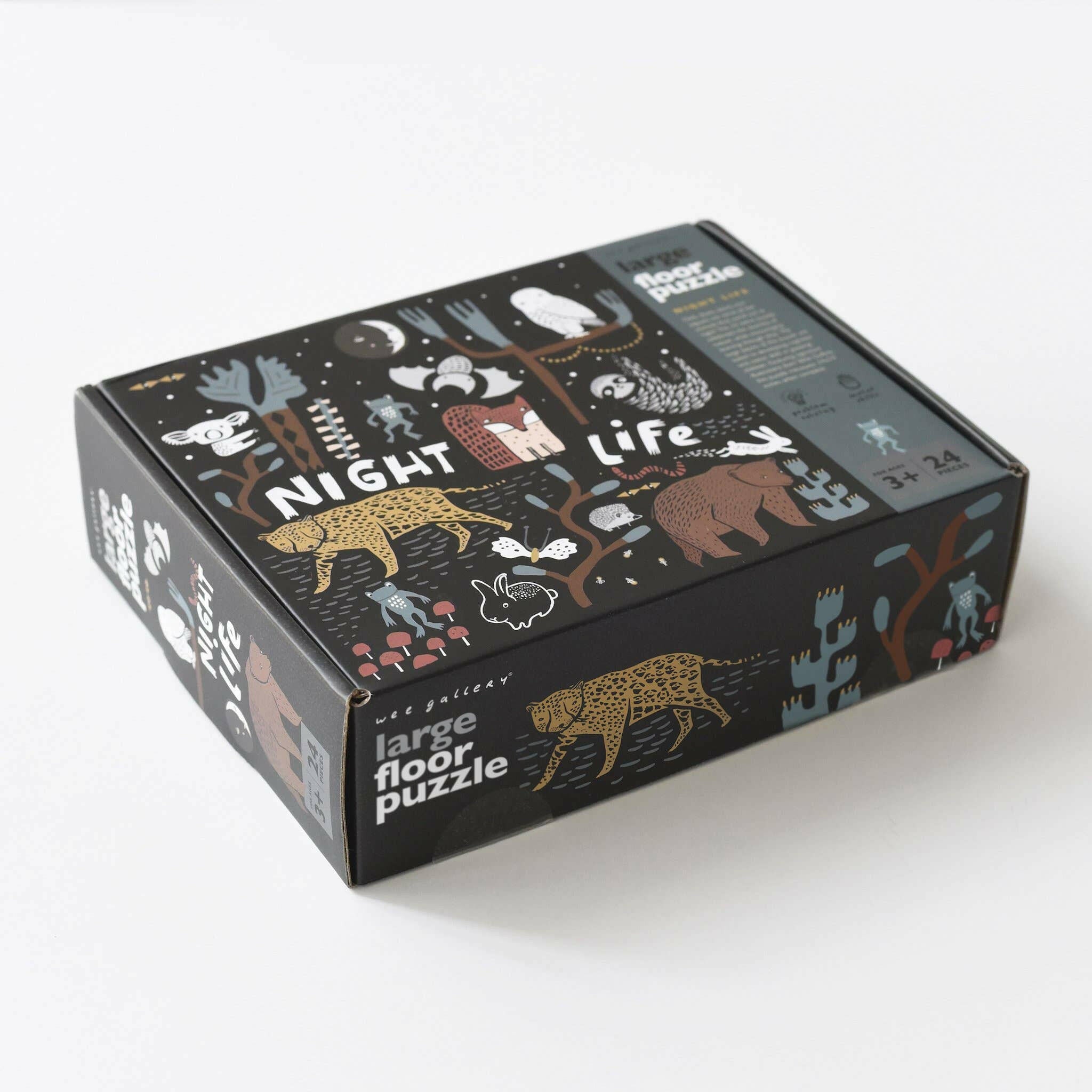 Night Life Floor Puzzle Wooden Puzzle Wee Gallery