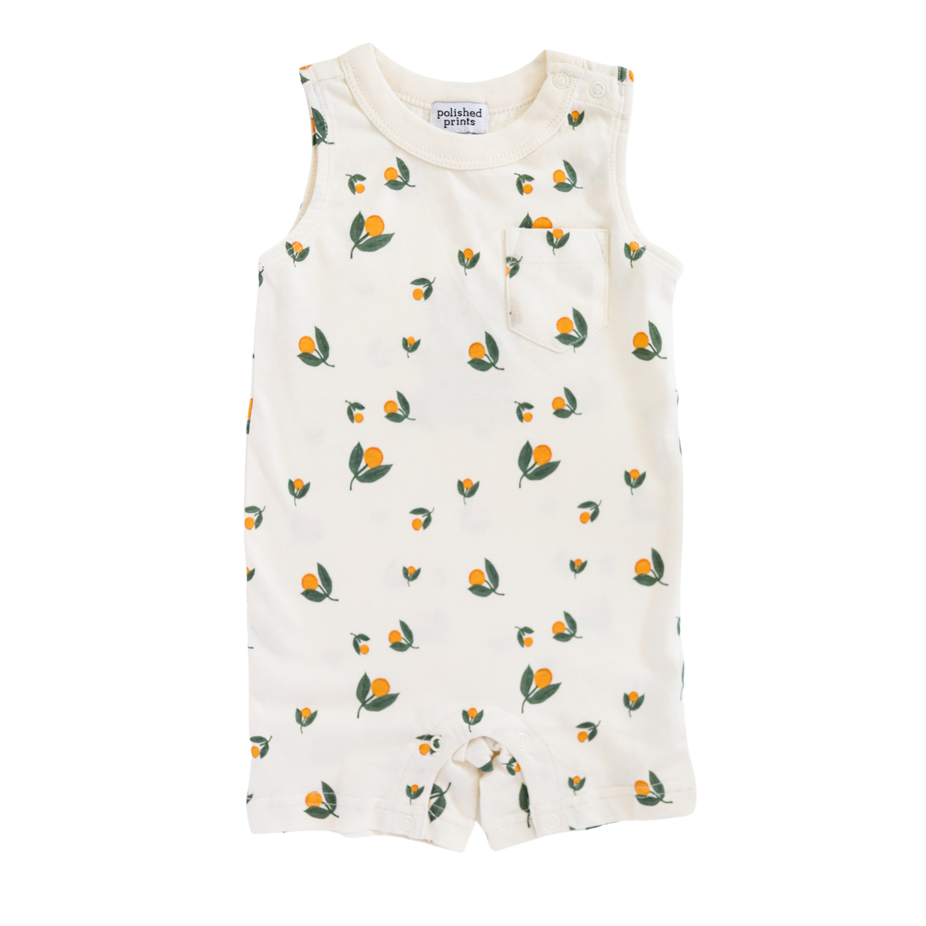 Just Peachy Pocket Playsuit Polished Prints