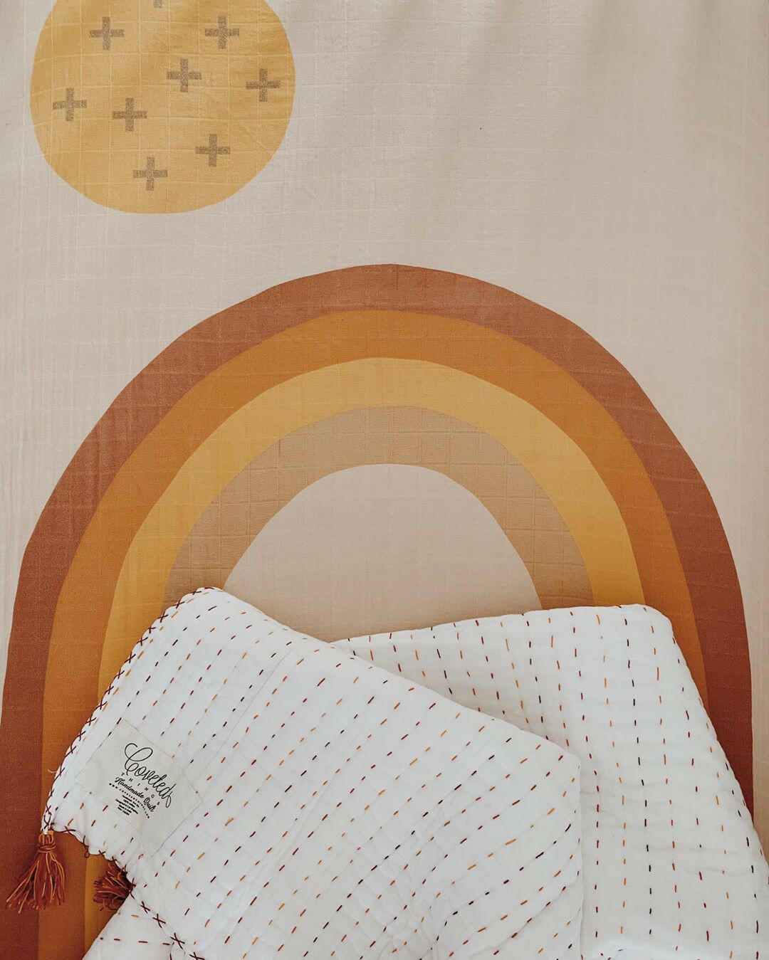 Organic Rainbow Crib Sheet Crib Sheets Coveted Things
