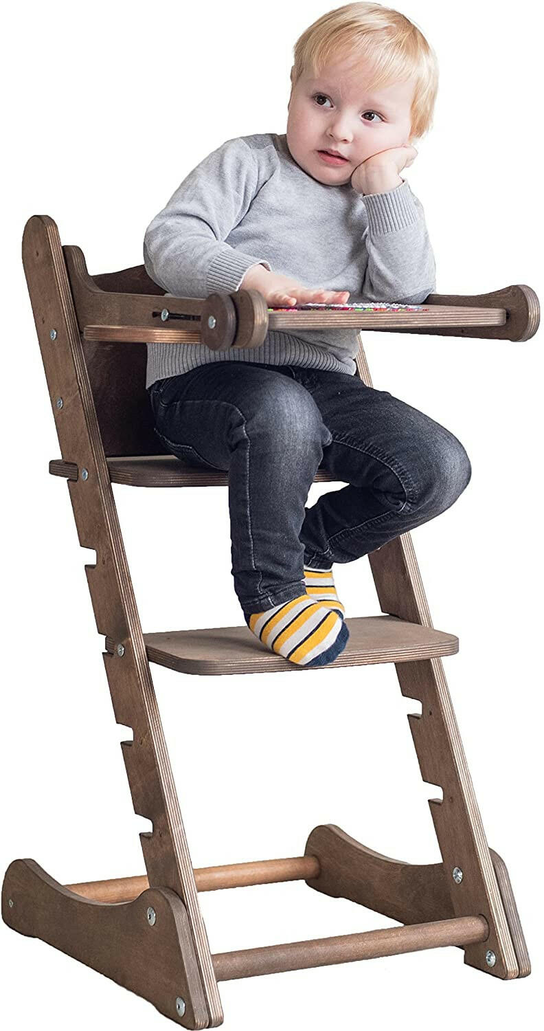 Growing Chair for Babies – Kitchen Helper Tower - Chocolate Growing chairs Goodevas Chocolate