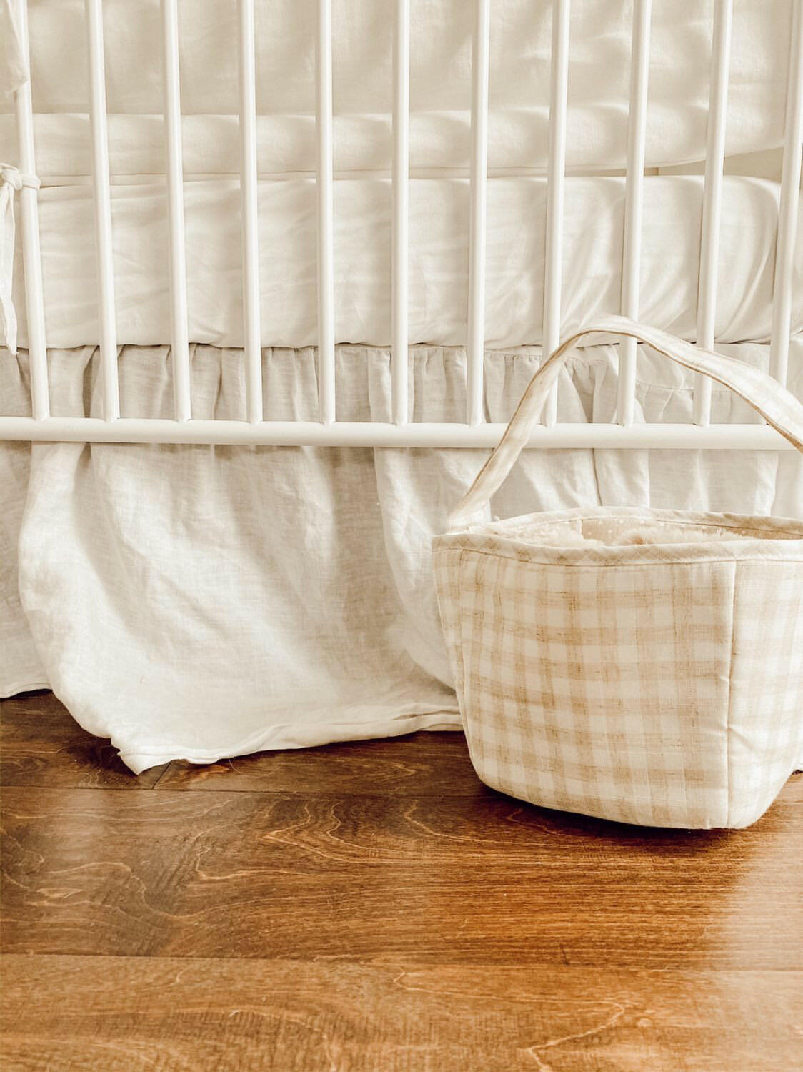 Tan Fabric Basket / Storage Caddy Storage Bin MON AMI