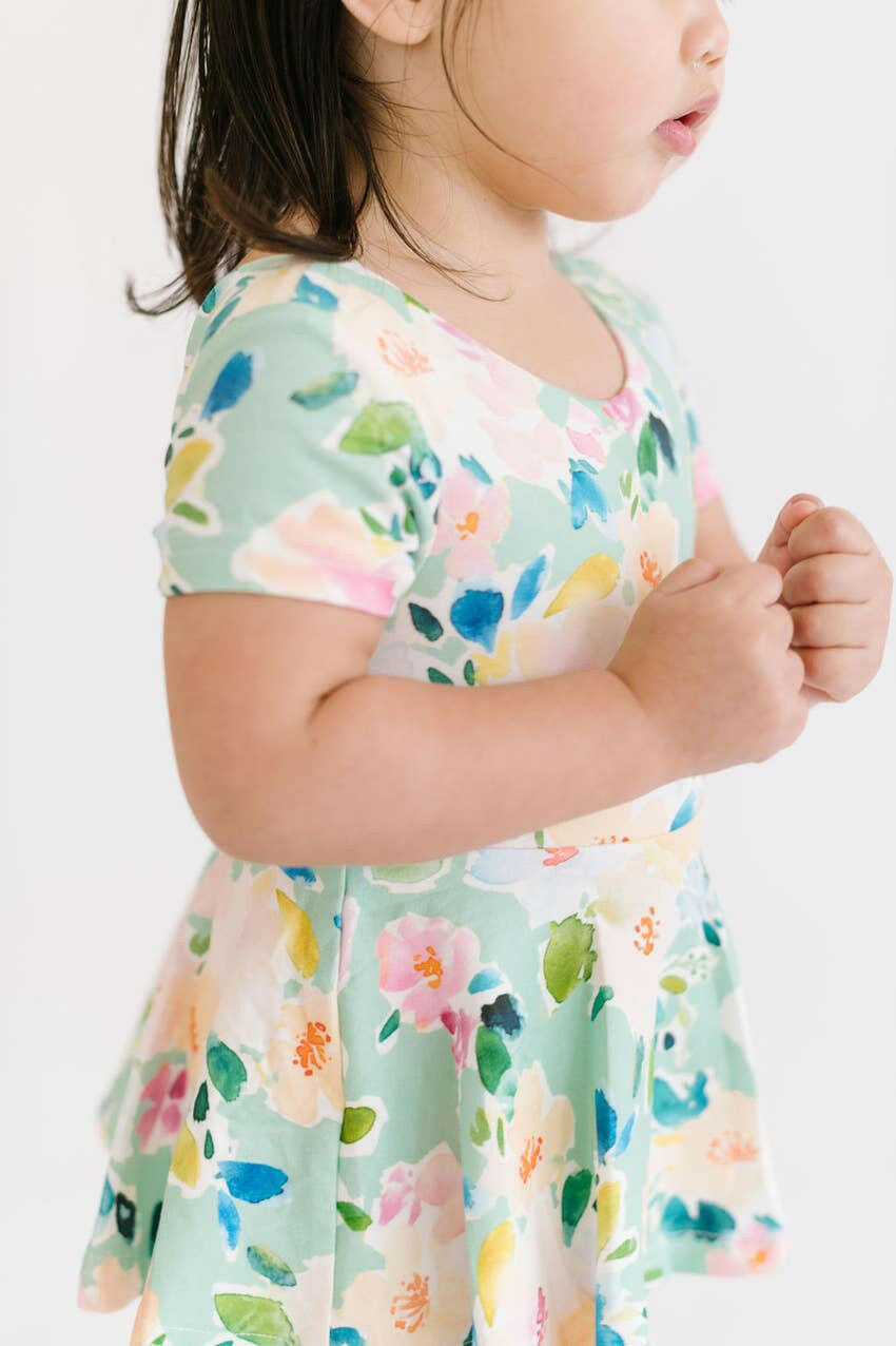 Skirted Leo in Watercolor Floral Ollie Jay