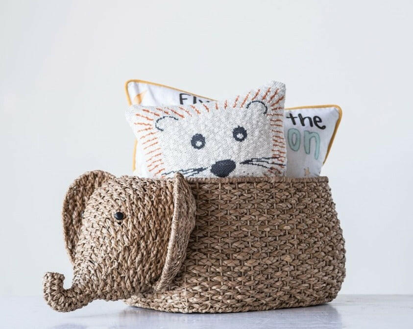 Preorder- Bankuan Elephant Shaped Basket Nursery Decor Bloomingville Mini