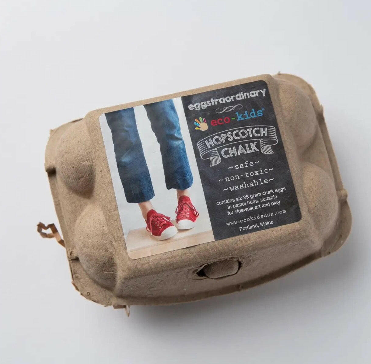 Egg Hopscotch Chalk Art Supplies Eco Kids