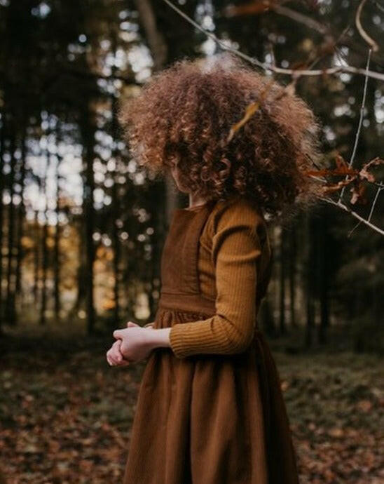 The Corduroy Pinafore - Rust Clothing The Simple Folk