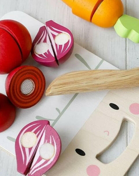 Mini Chef Chopping Board Wooden Toys Tender Leaf