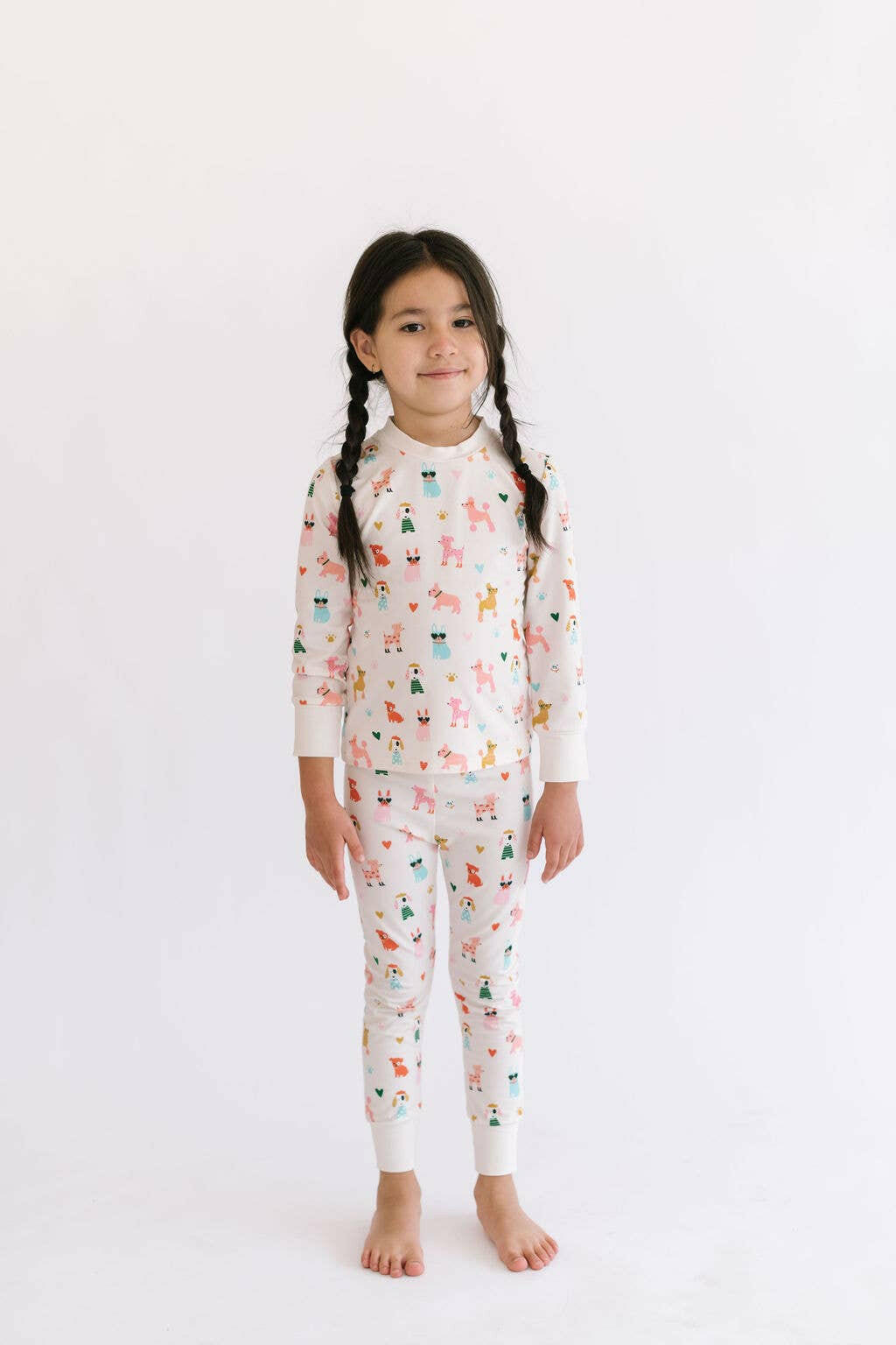 2 Piece Pajama Set in Puppy Love Ollie Jay