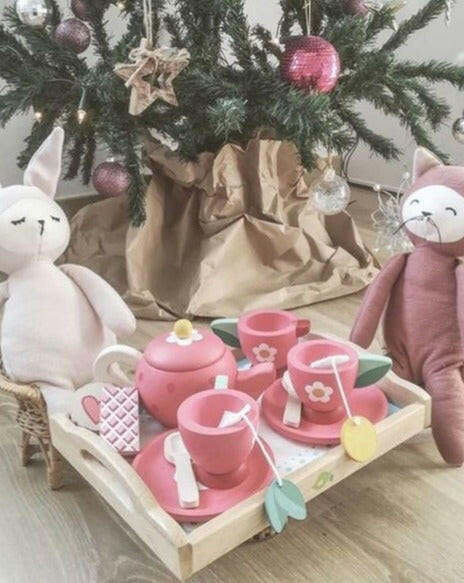 Tea Tray Set Wooden Toys Tender Leaf