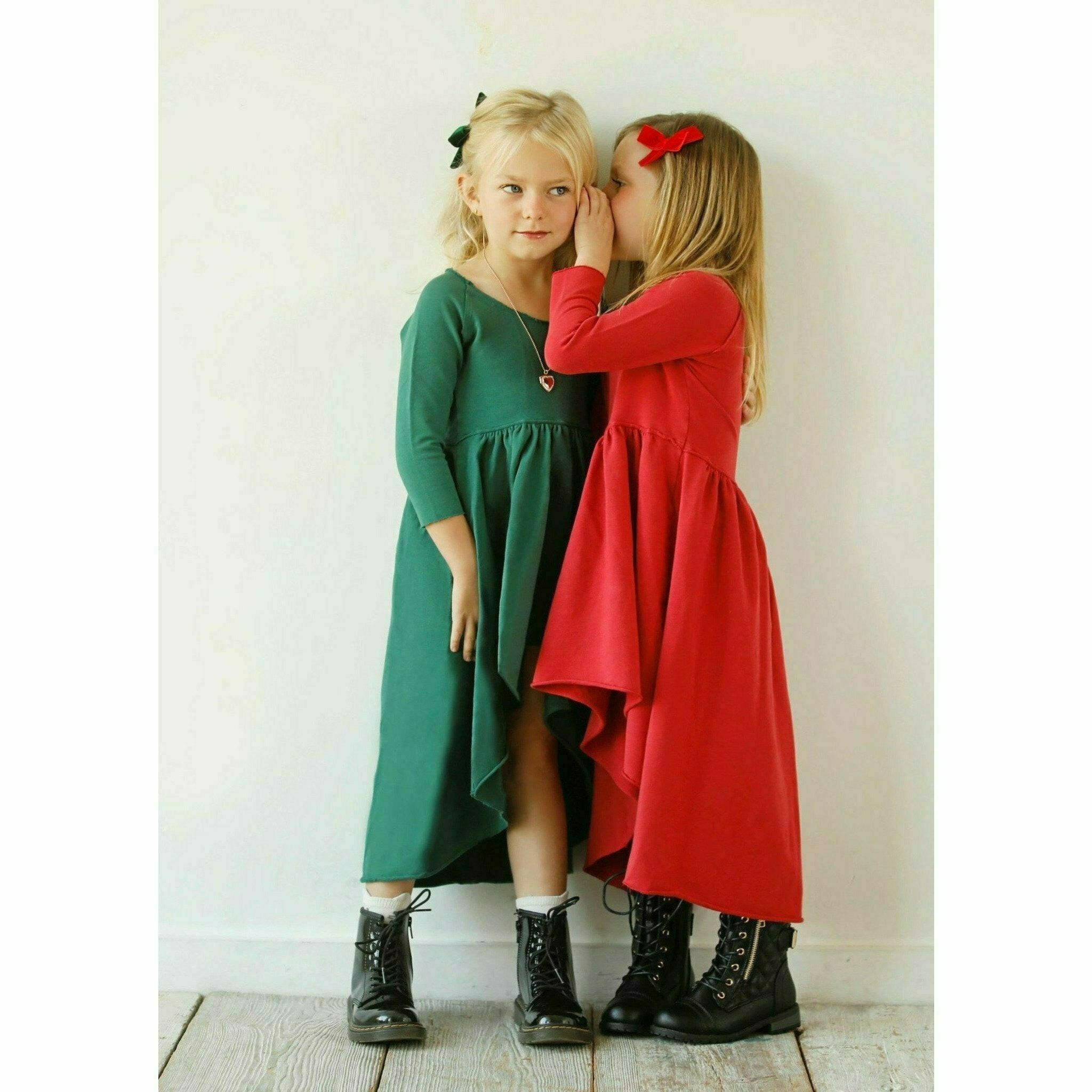 Organic Giselle Dress Long Sleeve Red Dresses Be Mi Los Angeles