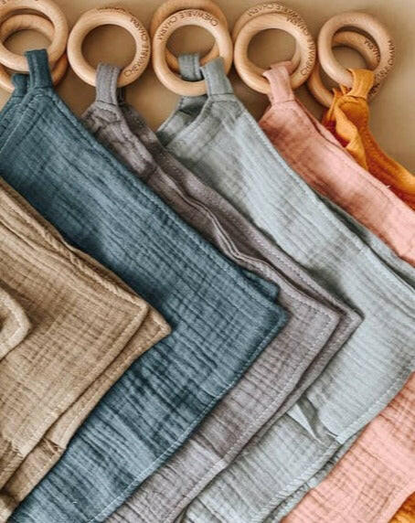 Muslin Teething Ring Baby Essentials Chewable Charm