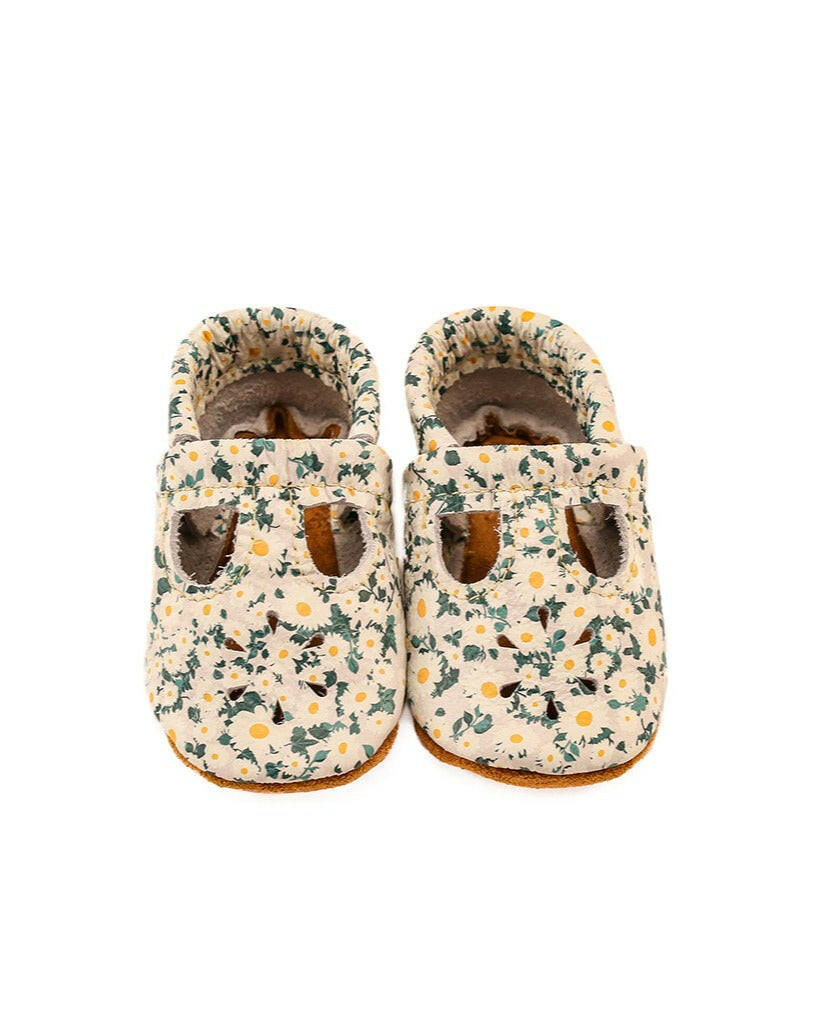 Shasta Daisy T-strap Shoes Baby and Toddler Baby Shoes Starry Knight Design