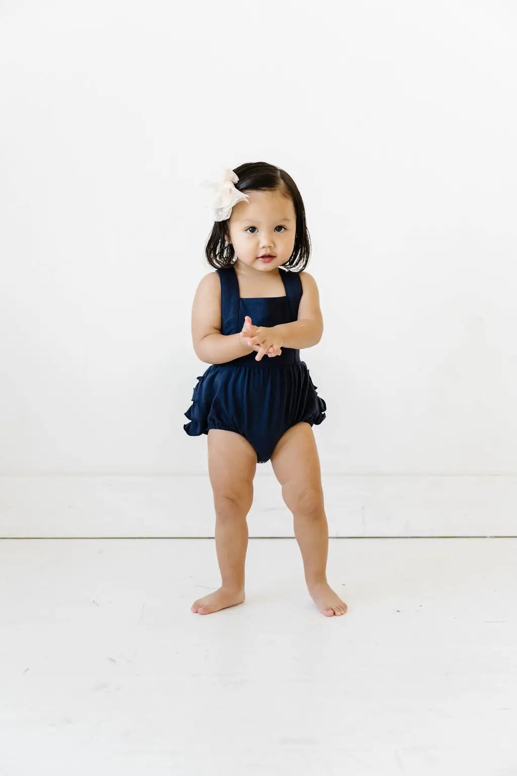 Isla Romper in Navy Ollie Jay