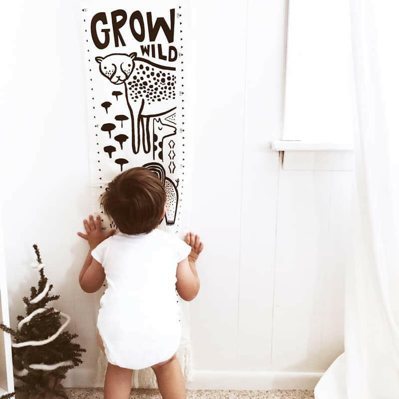 Canvas Growth Chart - Safari Decor Wee Gallery