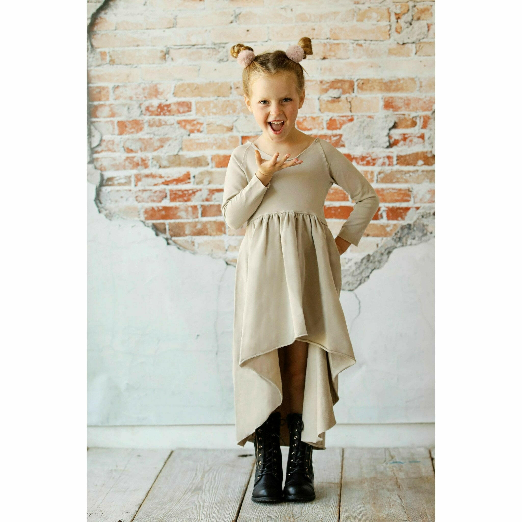 Organic Giselle Dress Long Sleeve Tan Dresses Be Mi Los Angeles