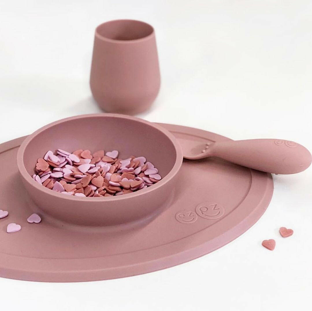 First Foods Set - Blush Feeding Ezpz