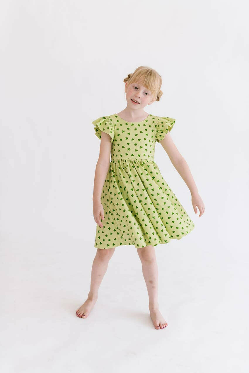 Olivia Dress in Clover dress Ollie Jay