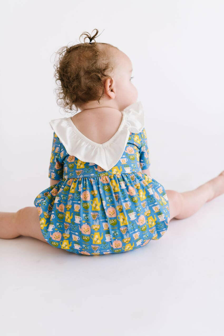 Harlow Romper in Tea Party romper Ollie Jay