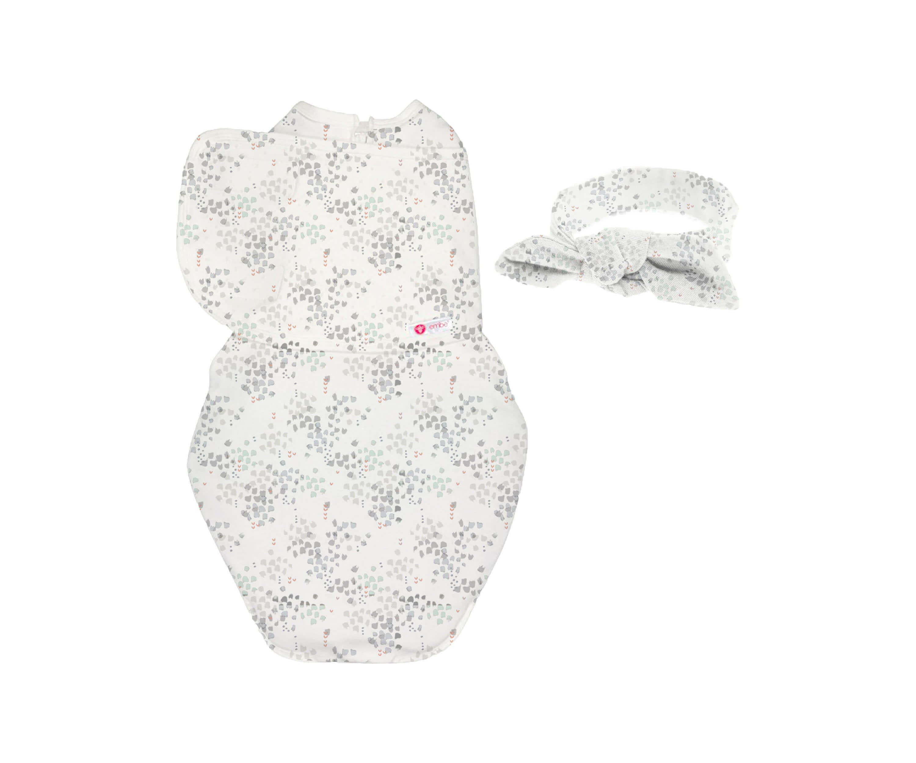 Headband and Starter Swaddle Original Bundle Swaddling Blankets embé® Disperse Newborn (6-14lbs)