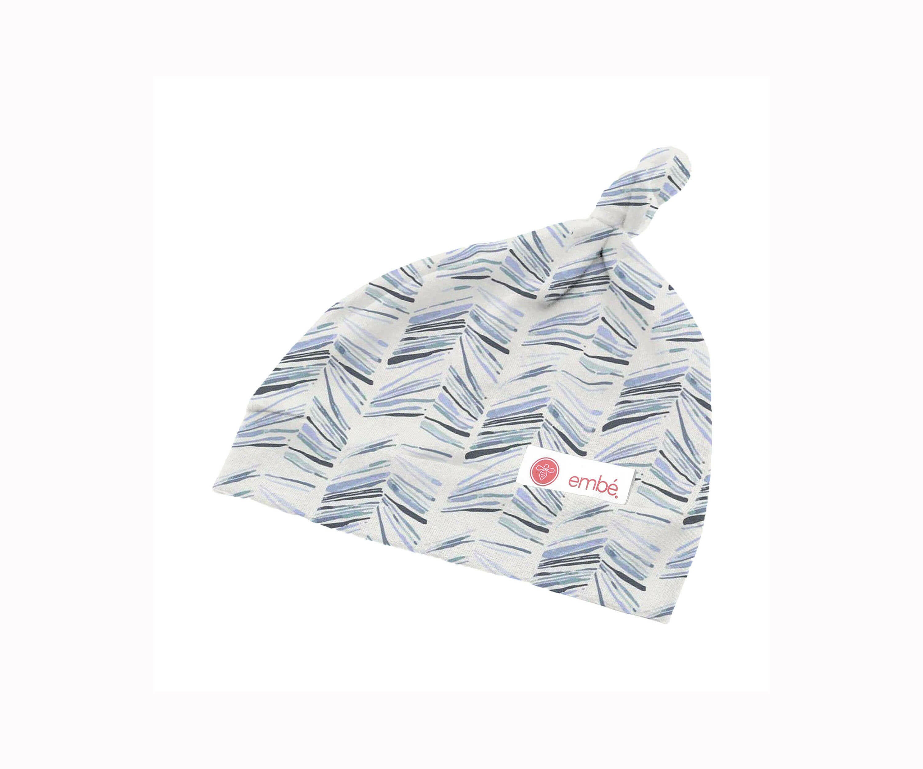 Top Knot Hat 100% Cotton Jersey embé® Angle Stripes Newborn (6-14lbs)