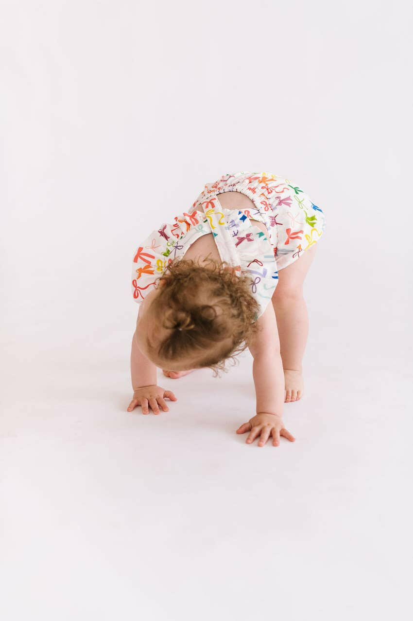 Emmy Romper in Rain-Bows romper Ollie Jay