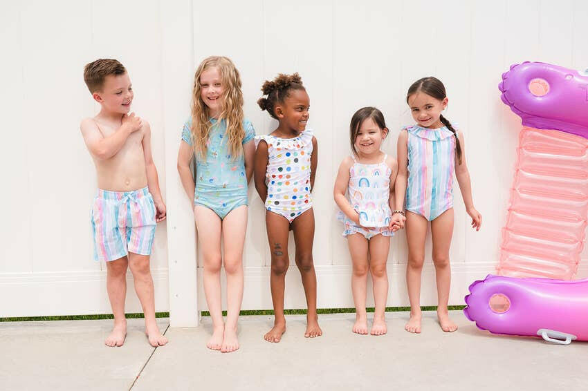 Lorelai Swim in Bold Dots Ollie Jay